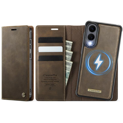 CaseMe C49 Magnetic RFID Blocking Detachable Wallet Leather Phone Case, For Samsung Galaxy S25 FE 5G, For Samsung Galaxy S25 Edge 5G, For Samsung Galaxy A56 5G, For Samsung Galaxy S25 Ultra 5G