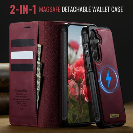 CaseMe C49 Magnetic RFID Blocking Detachable Wallet Leather Phone Case, For Samsung Galaxy S25 FE 5G, For Samsung Galaxy S25 Edge 5G, For Samsung Galaxy A56 5G, For Samsung Galaxy S25 Ultra 5G
