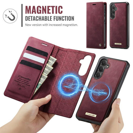 CaseMe C49 Magnetic RFID Blocking Detachable Wallet Leather Phone Case, For Samsung Galaxy S25 FE 5G, For Samsung Galaxy S25 Edge 5G, For Samsung Galaxy A56 5G, For Samsung Galaxy S25 Ultra 5G