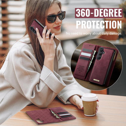 CaseMe C49 Magnetic RFID Blocking Detachable Wallet Leather Phone Case, For Samsung Galaxy S26+ 5G, For Samsung Galaxy S26 Ultra 5G, For Samsung Galaxy S26 5G, For Samsung Galaxy A57 5G