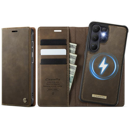 CaseMe C49 Magnetic RFID Blocking Detachable Wallet Leather Phone Case, For Samsung Galaxy S26+ 5G, For Samsung Galaxy S26 Ultra 5G, For Samsung Galaxy S26 5G, For Samsung Galaxy A57 5G