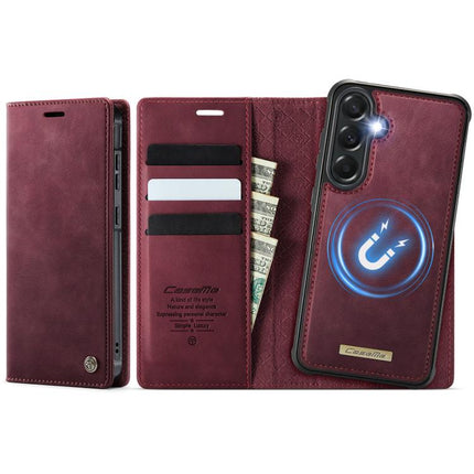 CaseMe C49 Magnetic RFID Blocking Detachable Wallet Leather Phone Case, For Samsung Galaxy S26+ 5G, For Samsung Galaxy S26 Ultra 5G, For Samsung Galaxy S26 5G, For Samsung Galaxy A57 5G