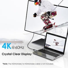 WAVLINK CAH5 For PC TV Projector DisplayPort to HDMI Adapter 4K 60Hz Video Converter