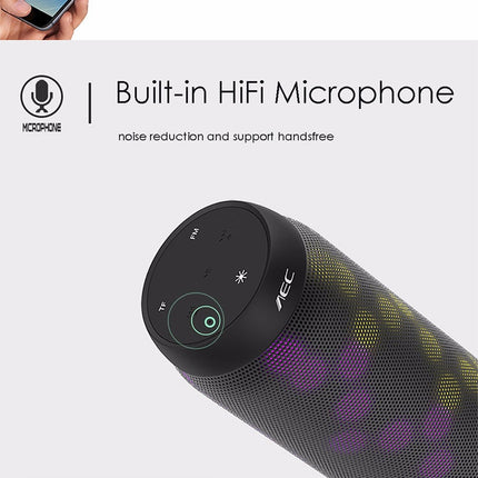 BQ615 PRO Colorful LED Wireless HiFi Stereo Speaker, Combines Bluetooth + TF card player + FM radio + AUX + NFC, BQ615 PRO