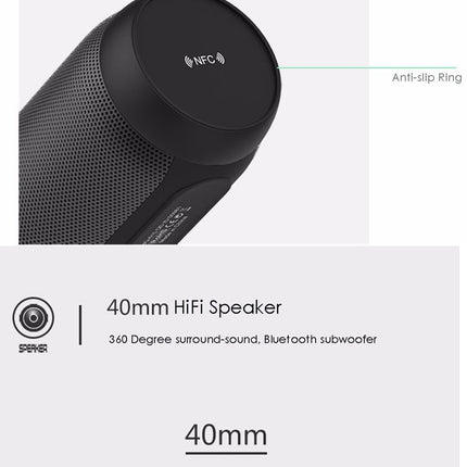 BQ615 PRO Colorful LED Wireless HiFi Stereo Speaker, Combines Bluetooth + TF card player + FM radio + AUX + NFC, BQ615 PRO