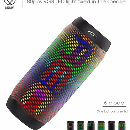 BQ615 PRO Colorful LED Wireless HiFi Stereo Speaker, Combines Bluetooth + TF card player + FM radio + AUX + NFC, BQ615 PRO