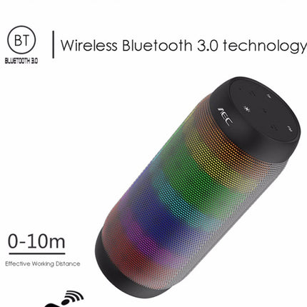 BQ615 PRO Colorful LED Wireless HiFi Stereo Speaker, Combines Bluetooth + TF card player + FM radio + AUX + NFC, BQ615 PRO