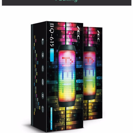 BQ615 PRO Colorful LED Wireless HiFi Stereo Speaker, Combines Bluetooth + TF card player + FM radio + AUX + NFC, BQ615 PRO