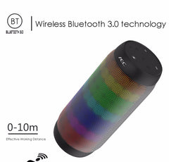 BQ615 PRO Colorful LED Wireless HiFi Stereo Speaker, Combines Bluetooth + TF card player + FM radio + AUX + NFC, BQ615 PRO