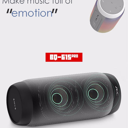 BQ615 PRO Colorful LED Wireless HiFi Stereo Speaker, Combines Bluetooth + TF card player + FM radio + AUX + NFC, BQ615 PRO