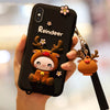 Lovely Reindeer Full Package Anti Falling Silicone Sleeve for iPhone X, For iPhone X