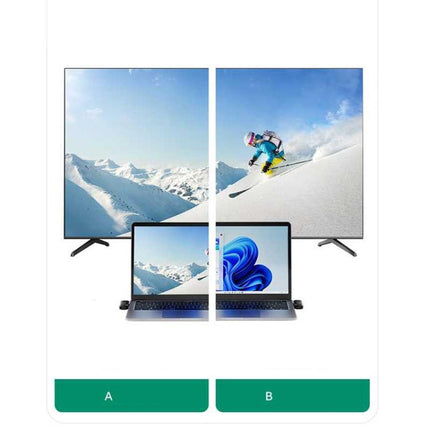 Wireless HDMI Transmitter and Receiver For iPhone15/Laptop/PC/TV/Box/Projector