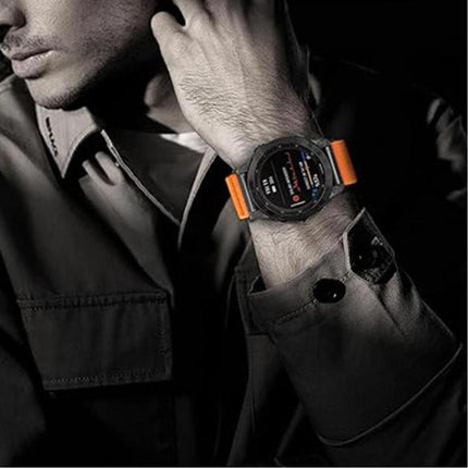 Parachute Buckle Diagonal Weave Stretch Nylon Watch Band, For Gamin 26mm, For Gamin 22mm, For Gamin 20mm