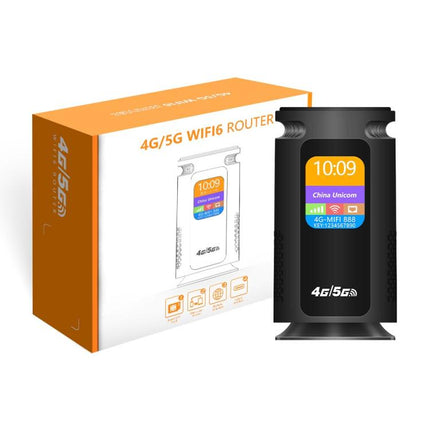 Q52-E Eurasian Version 3000mAh Battery 4G WiFi Router SIM Card Slot WiFi 6 CPE 300Mbps Modem, US Plug, EU Plug