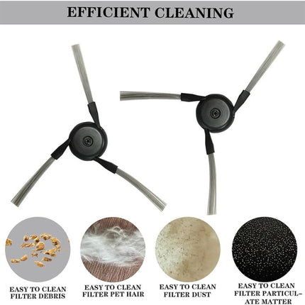 JUNSUNMAY 6pcs Side Brush for Dreame X50 Ultra / L50 Ultra / X40 Ultra / Mova P50 Pro Ultra