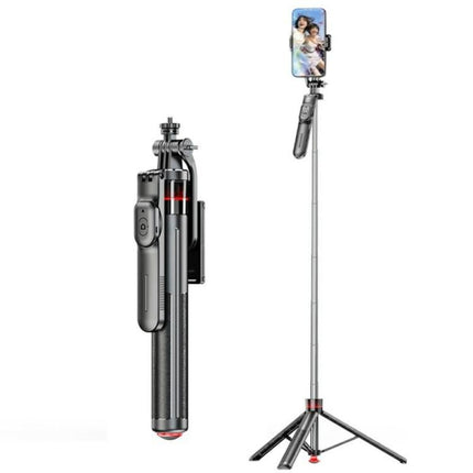 F05 For Photography Vlogging Remote Control Phone Holder Extendable Selfie Stick Tripod Stand, F05