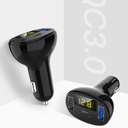 C02 Car Power Adapter in-car Phone Charger Type-C Fast Charger QC3.0 Dual USB Ports DC5V 2.4A 12V 24V Cigarette Lighter Power Supply, C02