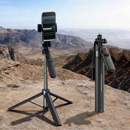X2 1.3m Extendable 4-Axis Stabilization Phone Holder Bluetooth Remote Control Selfie Stick Tripod, X2