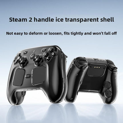 For 2026 Steam Controller 2 Transparent Crystal PC Hard Shell Anti-Drop Protective Case