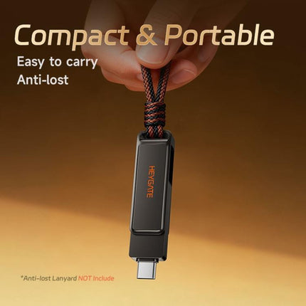 HEYGATE L1 Flash Drive 2 in 1 USB-A + USB-C /Type-C High Speed Memory Stick, 32GB, 64GB, 128GB, 256GB