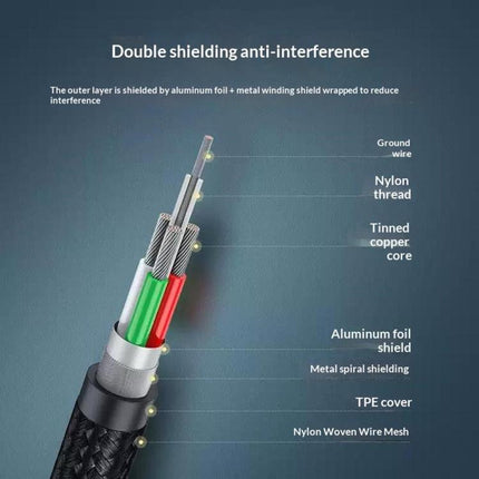 UGREEN US370 80805 USB C to USB B 2.0 Cable Braided Printer Cable, Length: 1m