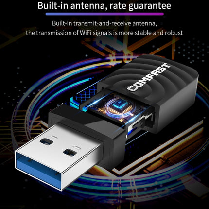 COMFAST CF-812AC USB WiFi Adapter-1300 Mbps USB di Rete Wireless wiFi, CF-812AC