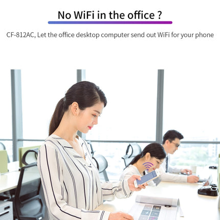 COMFAST CF-812AC USB WiFi Adapter-1300 Mbps USB di Rete Wireless wiFi, CF-812AC