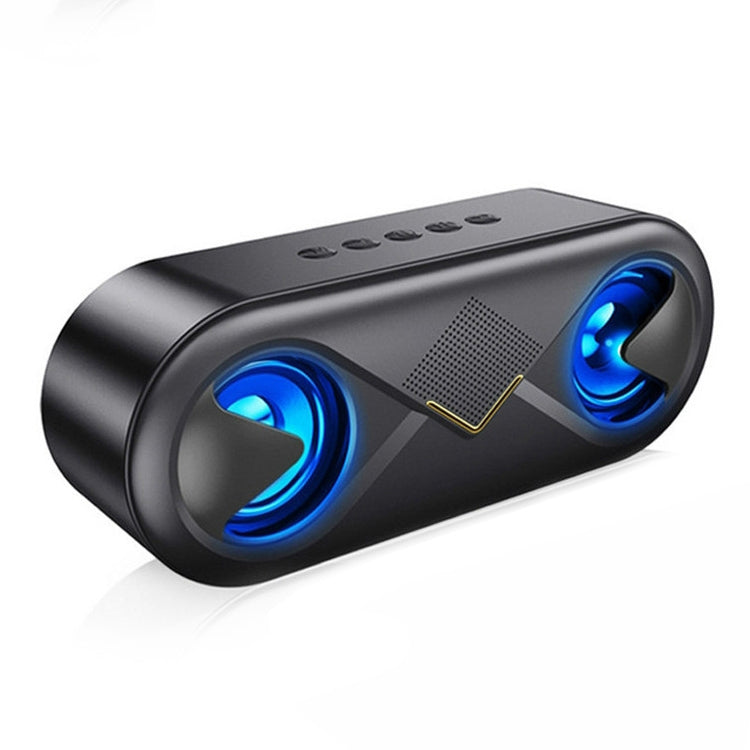 S6 10W Portable Bluetooth 5.0 Wireless Stereo Bass Hifi Speaker, Support TF Card AUX USB Handsfree with Flash LED, BLACK, GOLD, BLUE, RED, ROSE GOLD