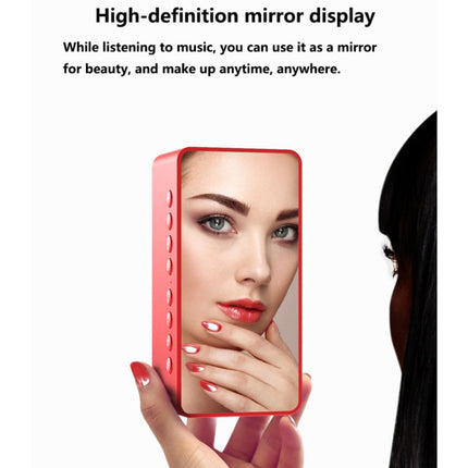 AEC BT506 Speaker With Wirror, LED Clock Display, Dual Alarm Clock,Snooze, HD hands-free Calling, HiFi Stereo.