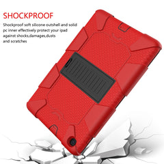 Sockproof Two-Color Silicone Protection Shell For Galaxy Tab A 10.1 (2019) / T510 ,With Holder, For Galaxy Tab A 10.1 (2019)