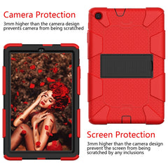 Sockproof Two-Color Silicone Protection Shell For Galaxy Tab A 10.1 (2019) / T510 ,With Holder, For Galaxy Tab A 10.1 (2019)