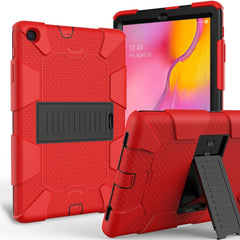 Sockproof Two-Color Silicone Protection Shell For Galaxy Tab A 10.1 (2019) / T510 ,With Holder, For Galaxy Tab A 10.1 (2019)