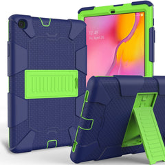 Sockproof Two-Color Silicone Protection Shell For Galaxy Tab A 10.1 (2019) / T510 ,With Holder, For Galaxy Tab A 10.1 (2019)