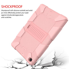 Sockproof Two-Color Silicone Protection Shell For Galaxy Tab A 10.1 (2019) / T510 ,With Holder, For Galaxy Tab A 10.1 (2019)