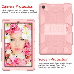 Sockproof Two-Color Silicone Protection Shell For Galaxy Tab A 10.1 (2019) / T510 ,With Holder, For Galaxy Tab A 10.1 (2019)