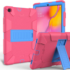 Sockproof Two-Color Silicone Protection Shell For Galaxy Tab A 10.1 (2019) / T510 ,With Holder, For Galaxy Tab A 10.1 (2019)