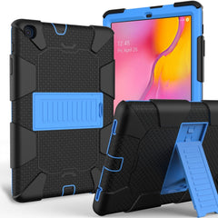 Sockproof Two-Color Silicone Protection Shell For Galaxy Tab A 10.1 (2019) / T510 ,With Holder, For Galaxy Tab A 10.1 (2019)