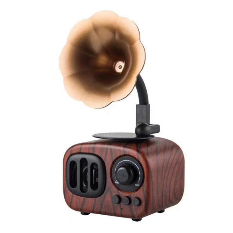 Retro Wood Portable Mini Bluetooth Speaker Wireless Loudspeaker Outdoor Speaker Sound System TF FM Radio Music Subwoofer