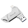 Richwell  DXZ64 USB Flash  Disk 64G 3 in 1  Micro USB + 8 Pin + USB 3.0 Compatible IPhone & IOS