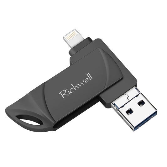 Richwell DXZ65 USB Flash Disk 32G 3 in 1 Micro USB + 8 Pin + USB 3.0 Compatible IPhone & IOS