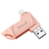 Richwell DXZ65 USB Flash Disk 32G 3 in 1 Micro USB + 8 Pin + USB 3.0 Compatible IPhone & IOS