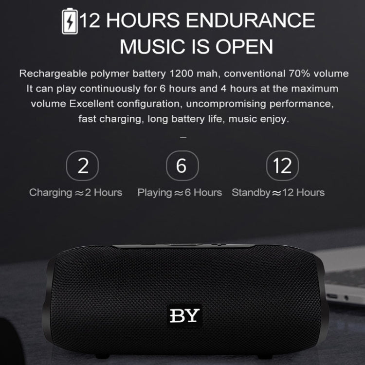 BY Portable Bluetooth Speaker Waterproof Wireless Loudspeaker 3D Stereo Music Surround Sound System Outdoor Speakers Support TF AUX