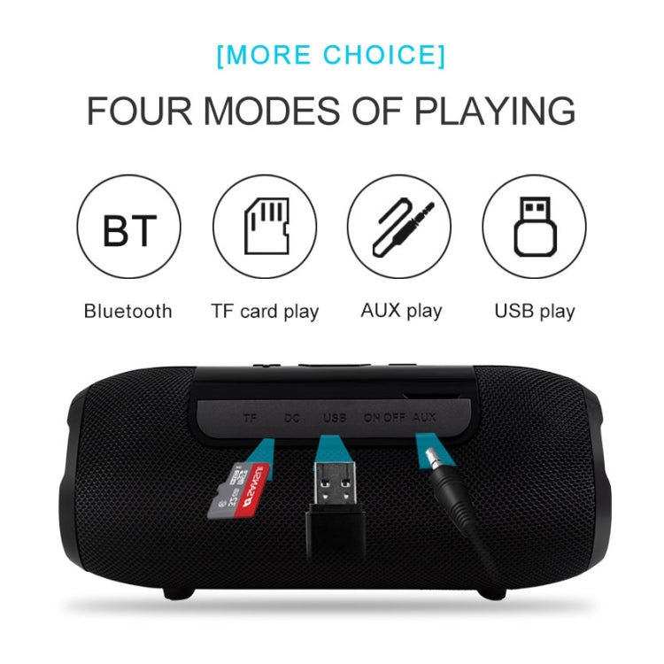 BY Portable Bluetooth Speaker Waterproof Wireless Loudspeaker 3D Stereo Music Surround Sound System Outdoor Speakers Support TF AUX