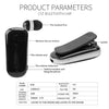 K36 Stereo Wireless Bluetooth Headset Calls Remind Vibration Wear Clip Driver Auriculares Earphone