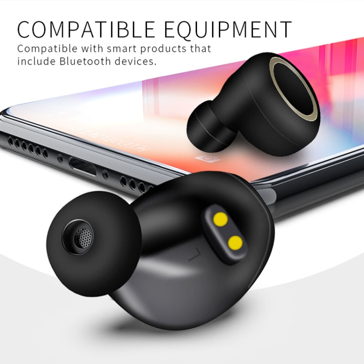 TWS-A1 Bluetooth Headset 5.0 True Wireless Mini Invisible Sports Running Music Earphones With Charging Box Mic