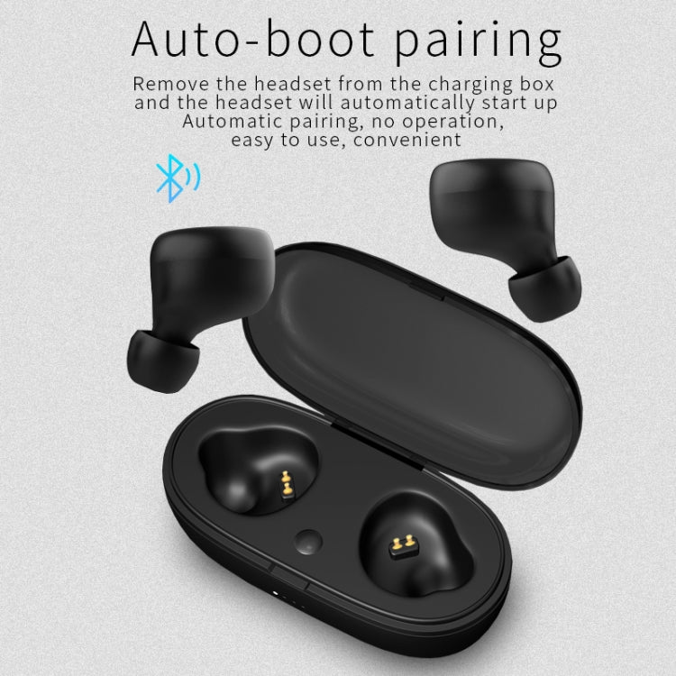 TWS-A1 Bluetooth Headset 5.0 True Wireless Mini Invisible Sports Running Music Earphones With Charging Box Mic