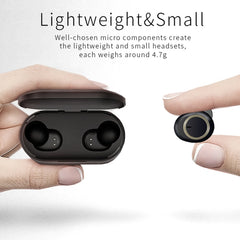TWS-A1 Bluetooth Headset 5.0 True Wireless Mini Invisible Sports Running Music Earphones With Charging Box Mic
