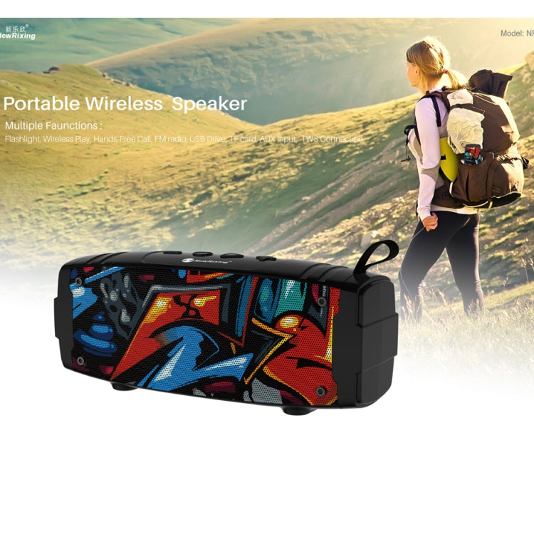 NewRixing NR-3020 Outdoor TWS Wireless Bluetooth Stereo Waterproof Dustproof Shockproof Speaker