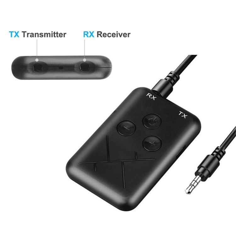 JDEX-TX10 Wireless 2-in-1 3.5mm Bluetooth 4.2 Audio Receiver And Transmitter Adapter, JDEX-TX10