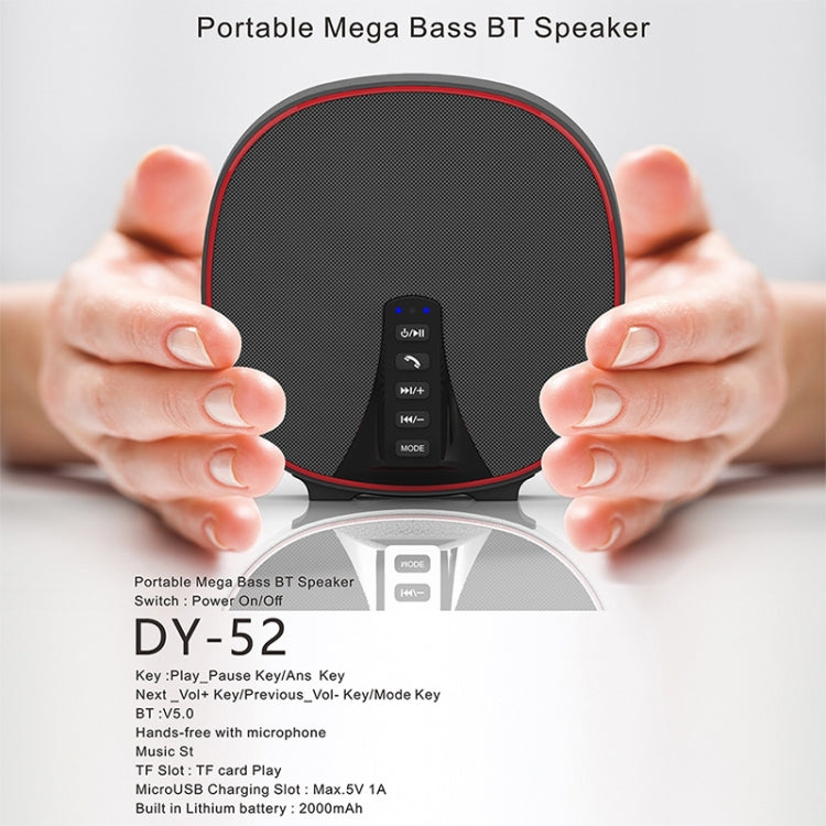 DY-52 Portable Bluetooth Speaker Wireless Loudspeaker Sound 32G Max Memory 10W Stereo Music Surround Outdoor Speaker